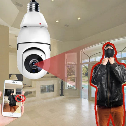 La BulbCam360™️ Original - Cámara de Seguridad Inalámbrica Inteligente para tu Hogar
