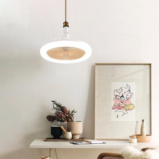 lámparas‑ventilador de techo LED multifuncionales con control remoto D